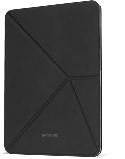 DECODED Siliconen Slim Folio Case voor iPad 10e Generatie 10,9 Inch - iPad Hoes - Beschermhoes met Standfunctie, Auto Wake/Sleep, Magneetsluiting en Microvezel Voering - Zwart