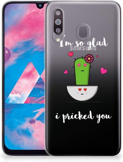Samsung Galaxy M30 Telefoonhoesje met Naam Cactus Glad