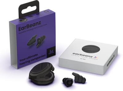 EarBeanz PartyBeanz Festival Oordoppen - Earplugs Festival - Geluidsdempende Muziekoordoppen - 19dB Gehoorbescherming - Ergonomische Oordopjes voor Festivals, Clubs en Concerten - Zwart