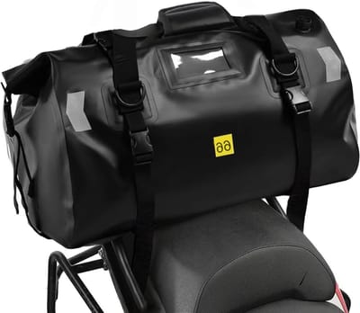 Grote Waterdichte Motor Bagage, Multifunctionele Luggage met Verstelbare Schouderband, 66 L Capaciteit, Ideaal voor Motorrijden en Reizen, 60 x 37 x 39 cm, Zwart