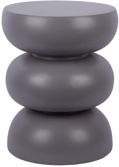 Leitmotiv Kruk Curva - Antraciet - 35.5x35.5x44cm - Modern