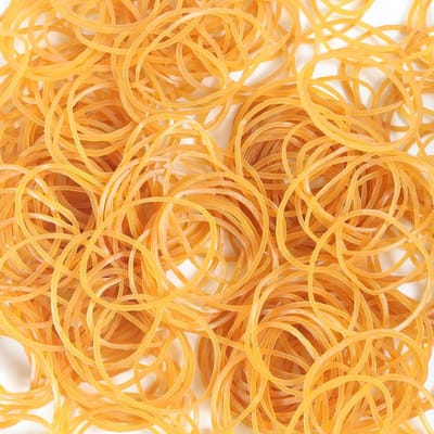 Thijox - 300 Stuks Bruine Elastische Banden - Kleine Elastiekjes van Natuurlijk Rubber - Zware Banden 38mm x 1,4mm - Perfect voor Kantoor, Thuis, Amba