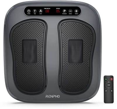 Vibrerende Voetmassage met Afstandsbediening - Elektrische Shiatsu Voetmassager met 2 Programma's en 3 Modi