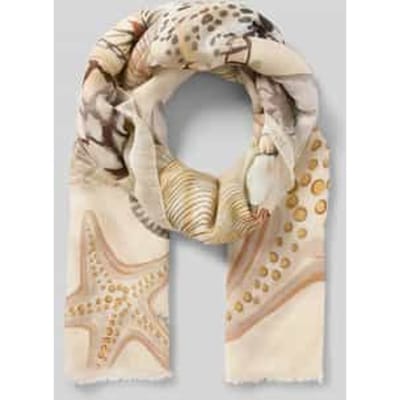Sjaal van modalmix in all-over look