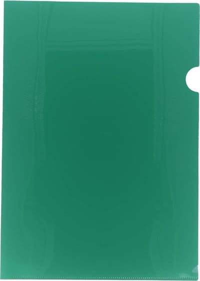 Exiton L-mappen - A4 - Dikte 180mµ - Transparant Groen - 10 Insteekhoezen