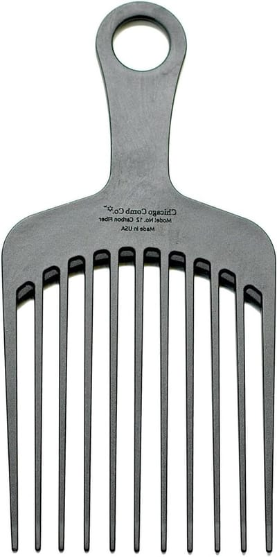 Kam XL Brede Tanden - Ontwarrende Kam Styling Plectrum - Haar Ontwarren Stylen - Antistatisch Hittebestendig - 19 cm - Zwart