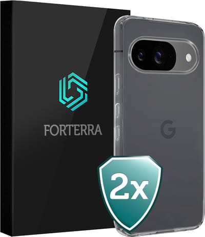 Hoesje 2 Stuks - Geschikt voor Google Pixel 9 - Sterk & Shockproof - Back Cover - Case Siliconen - Telefoon Hoes - Transparant