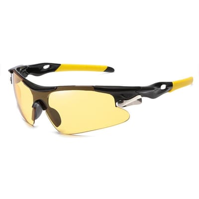 Sport Mannen UV Bescherming Bril Racefiets Bril Mountainbiken Rijden Bescherming Bril Oogbescherming Mtb Fiets Zonnebril RR7427 geel