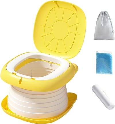 Reispotje Peuter - Opvouwbaar Toilet - Zindelijkheidstraining - Lichtgewicht en Compact - 26x25.5 cm - Eend