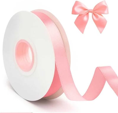 Dikke 10mm Roze Lint voor Cadeauverpakking, 22m Lang Stoflint voor Handgemaakte Decoraties, Verjaardag, Moederdag, Trouwerij en Feestjes