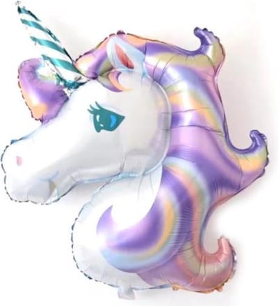Unicorn Ballon - Paars - XXL - 110cm - Folie Ballon - Eenhoorn - Paard - Versiering - Ballonnen - Verjaardag - Thema Feest - Helium ballon