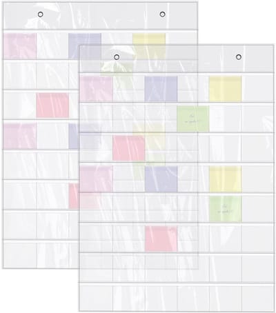 Dailygoods- Kaarthouder met 48 vakken - Dual-Pack - Muurbeugel - Organisatie - Creditcard opslag - Premium materiaal - Kaartopslag