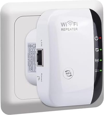 Velox Wifi versterker stopcontact - Wifi versterker draadloos - Wifi versterker voor buiten - 300Mbps - Wit