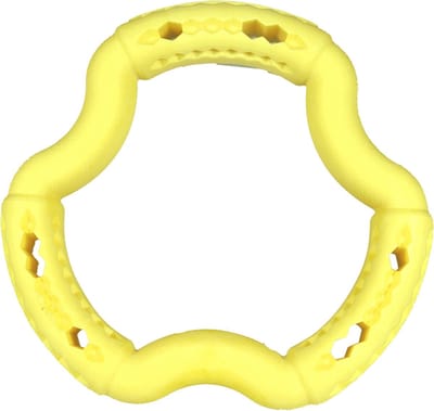 Dierenbenodigdheden Vadigran Speelgoed Hond Tpr Ring Yellow Vanilla 21Cm