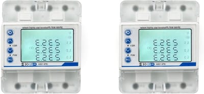 Slimme KWh-Meter - Energieteller Bidirectioneel - Stroomverbruik Meten - Over/Onderspanningsbeveiliging - 100A - Wit