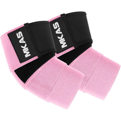 2 STKS Nieuwe Premium Elleboogbeschermers Wrap Elleboogband Bandage Brace Ondersteuning Sportschool Fitness Sport Beschermer Pad voor Gewichtheffen Bankdrukken St Praktisch Gebruik