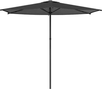vidaXL - Tuinparasol - 270 - x - 270 - cm - Polyester - Rechthoekig - Antracietkleurig