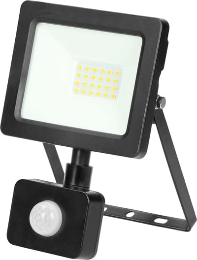 Schijnwerper met bewegingssensor - Tuinverlichting IP44 - Flootlight buiten 1500 lumen - Buitenverlichting 4000K - Zwart