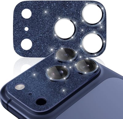 Camera Film voor iPhone 17 Pro Max, 1:1, Onzichtbaar Perfecte Pasvorm, AR + AF, Transparant HD, Tempered Glass, Eenvoudig te Installeren, Blauw, Schermbescherming, Krassenbestendig, Hoge Kwaliteit
