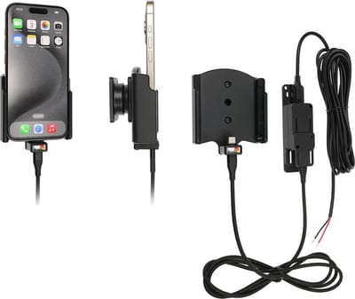Brodit houder/lader Apple iPhone 15/15 Pro- fixed instal.