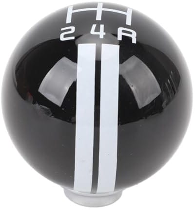 Dailygoods - Ball Car Pookknop - Versnellingspook - Ergonomisch ontwerp - Zwart en wit - Comfortabel schakelen - Geschikt voor diverse voertuigen