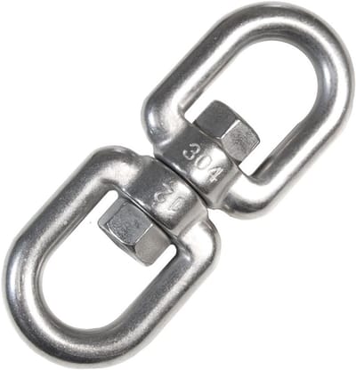 Stoel Draaimechanisme - Draaipunt Ophanging - Veilig Ophangen - 420 KG Draagkracht - 10x125mm - Zilverkleurig