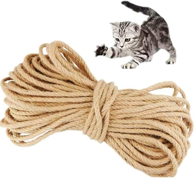 Natuurlijk Sisal Touw voor Kattenkrabpaal - Stevig Hennep Touw voor Reparaties en Doe-Het-Zelf Projecten