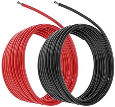Flexibele 10AWG siliconen elektronicadraad - 2,5M zwart en 2,5M rood - Lage impedantie en zachte draad voor auto