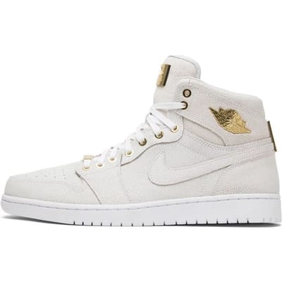 Air Jordan 1 Retro High OG Pinnacle Heren Sneakers Wit Metallic-Goud 705075-130 42.5 gray