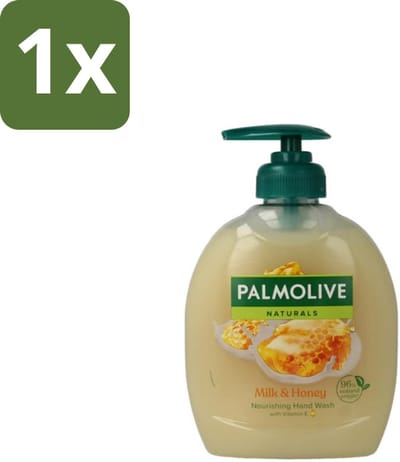 1 x Palmolive – Handzeep – Melk & Honing – 300 ml - Handzeep - Melk En Honing - Voedende Handzeep - Natuurlijke Handzeep - Crème Handzeep
