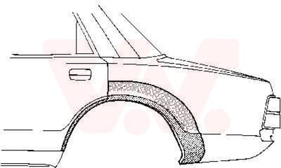 Van Wezel - ACHTER SCHERM VOOR VOLVO 240 1986-1992 ARC942052VWAN