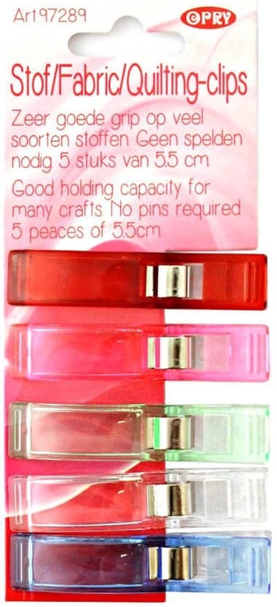 Opry Wonderclips, quilting-clips, stof clips, 5 stuks large