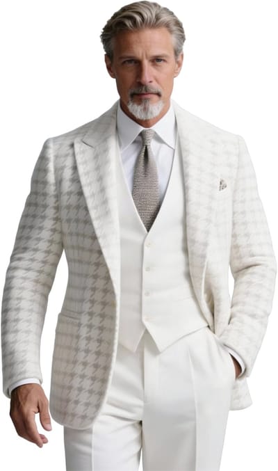 Casual Colbert Wit - Blazer - Heren - Zakelijk en Alledaags - Maat S