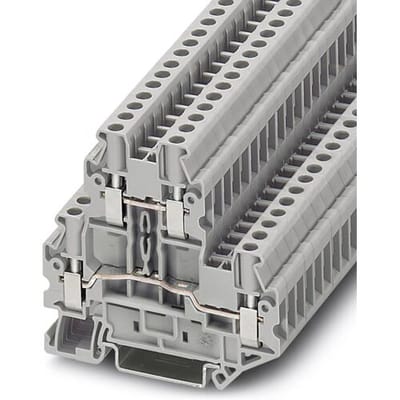 Phoenix Contact 3074444 Doorgangsserieklem 6.2 mm Schroeven Grijs 50 stuk(s)