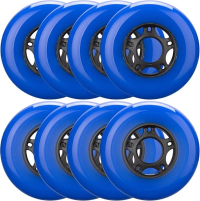 Skeelerwielen Set - Rolwielen Inline - Vervanging Wielen - Duurzaam Polyurethaan - 72 mm Diameter - Blauw