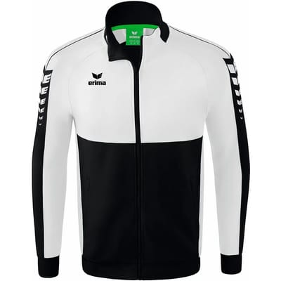 Erima Six Wings Worker Jack Heren - Wit / Zwart | Maat: M