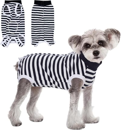 Honden Herstelpak - Postoperatieve Kleding - Wond Bescherming - Ademend Katoen - Maat M - Marineblauw