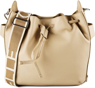 COCCINELLE schoudertas Gretel Ribbon Crossbody Bag Sandshell beige