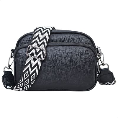 RENALUX Crossbody Tas Dames - Schoudertas Dames - Dames Tas - telefoontasje - Handtas - Zwart
