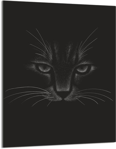 TMK ArtDeko - Snijplank - Glas - 40x52 cm - Motief Kat