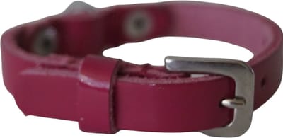 ALOKÉ Hondenhalsband / Halsband (01673LA) - Lak Leder - Fuchsia - Nekomvang: 13,5 - 17,5 cm (GELIEVE ALVORENS BESTELLEN OPMETEN)