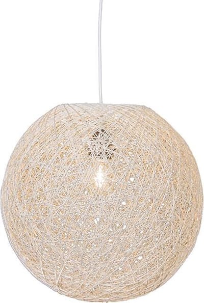 QAZQA Corda 45 - Hanglamp - 1 lichts - 450 mm - wit