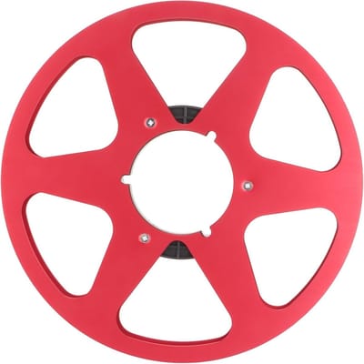 Lege 1/4 Inch Tape Reel van Aluminium Legering met 6 Gaten voor Opname, Geschikt voor Tape Recorders en Vervangingsonderdeel