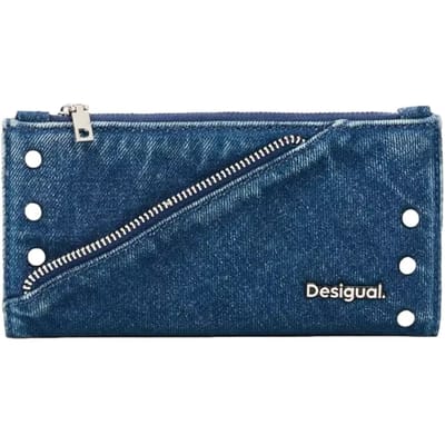 Desigual portemonnee Mone Centella Long Wallet Denim blauw
