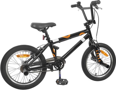 vidaXL - BMX - Fiets - 16 - Inch - voor - 5-8 - jaar - oud - Zwart