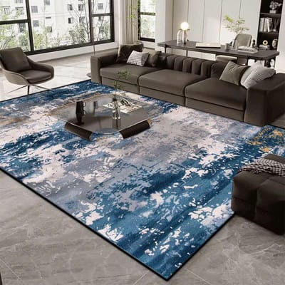Modern Decoratief Flanel Tapijt Woonkamer Decoratie Luxe Scandinavisch Decor Huis Groot Oppervlak Mat Wasbaar Slaapkamer Kleed Kantoor 60*90cm
