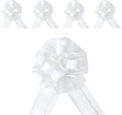 Dailygoods- Bruiloftdecoratie 5 Stuks - Gebogen Decoratie - Cadeauverpakking - Feestdecoratie - Trouwtafel Accessoires - Plastic 15x20 Cm