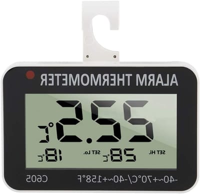 Digitale Koelkastthermometer met LCD Scherm en Alarmfunctie voor Koelkast en Vriezer in Keuken en Restaurant