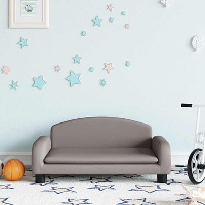 vidaXL - Kinderbank - 70x45x30 - cm - stof - taupe