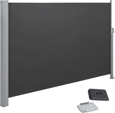 Privacyscherm - Zijluifel - Zonwering - Balkon - Terras - Tuin - Taupe/Grijs - 160 x 300 cm